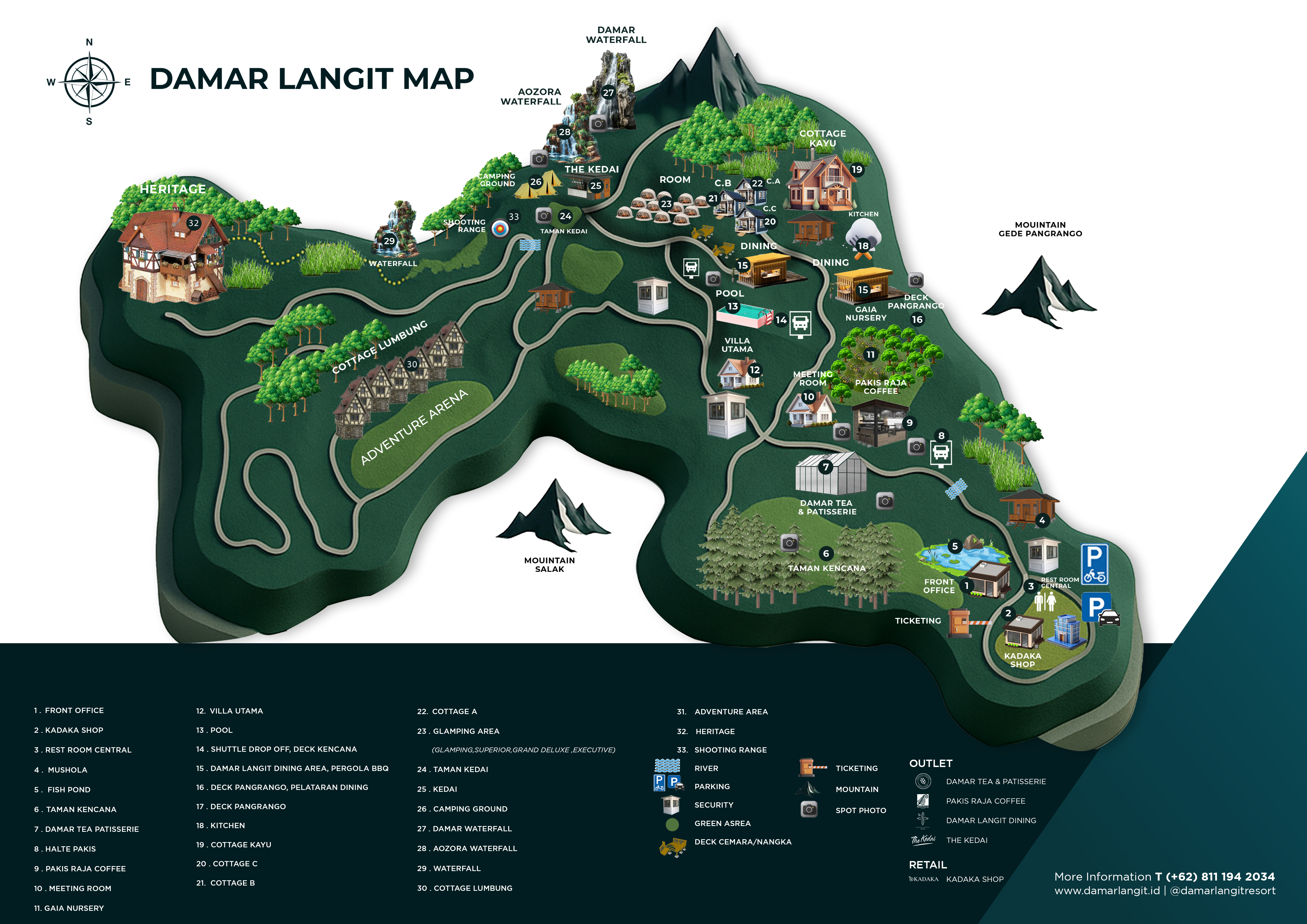 Peta Lokasi Damar Langit Resort